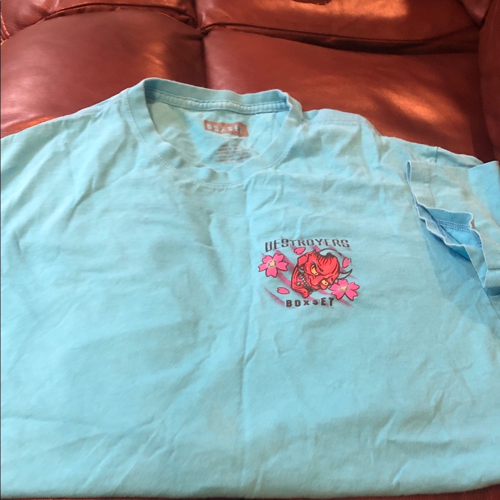 Light Blue Short Sleeve Graphic Tee - Destroyers Bonnet